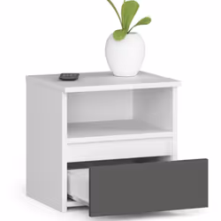 AKORD Furniture Factory OP0LCL1BIASZA001 Table de nuit et table de chevet 1 tiroir(s)