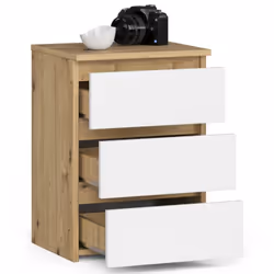 AKORD Furniture Factory OP0LCL340ARTBIA001 Table de nuit et table de chevet 3 tiroir(s)