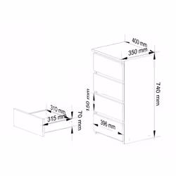 AKORD Furniture Factory OP0LCL4SON001 Commode