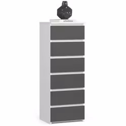 AKORD Furniture Factory OP0LCL6BIASZA001, Blanc, 6 tiroir(s), Mat, 16 mm, 31 cm, 350 mm