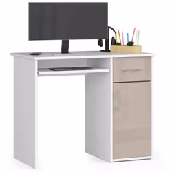 AKORD Furniture Factory IP0PPINPOLCAP001, Droit, Forme rectangulaire, Brillant, Blanc, 1 tiroir(s), 500 mm