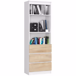 AKORD Furniture Factory RP0PREGBIASON005, Blanc, Chêne, 3 étagères, Mat, 16 mm, 350 mm, 600 mm