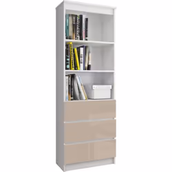 AKORD Furniture Factory RP0PREGPOLCAP001SZ3, Blanc, 3 étagères, Brillant, 16 mm, 350 mm, 600 mm