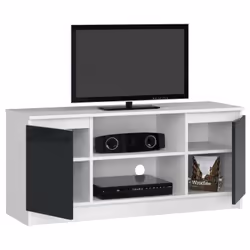 AKORD Furniture Factory OP0LRTVBIAGRA002 Support TV et centre de divertissement 2 étagères