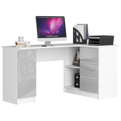 AKORD Furniture Factory IP0PBIUPOLMET004 bureau d'ordinateur Blanc
