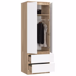 AKORD Furniture Factory SP0PSYSDABBIA001 placard et armoire de chambre à coucher 1 étagères 2 portes(s) Chêne