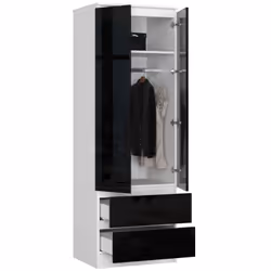 AKORD Furniture Factory SP0PSYSBIACZA005 placard et armoire de chambre à coucher 1 étagères 2 portes(s) Blanc