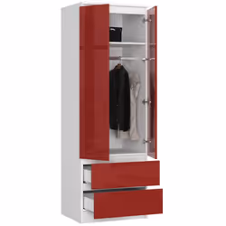 AKORD Furniture Factory SP0PSYSBIACZE005 placard et armoire de chambre à coucher 1 étagères 2 portes(s) Blanc