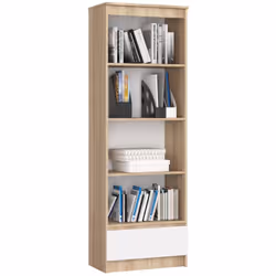 AKORD Furniture Factory RP0PREGDABBIA002, Blanc, Chêne, 4 étagères, Mat, 16 mm, 350 mm, 600 mm
