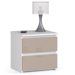 AKORD Furniture Factory OP0LCL2POLCAP Table de nuit et table de chevet 2 tiroir(s)