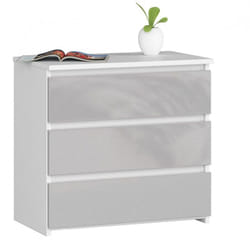 AKORD Furniture Factory OP0LCL-POLMET Table de nuit et table de chevet 3 tiroir(s)