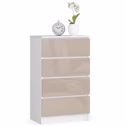 AKORD Furniture Factory OP0LK-6.CAP, Blanc, 4 tiroir(s), Brillant, 16 mm, 51 cm, 400 mm
