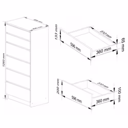 AKORD Furniture Factory OP0LK-6GRAF Commode