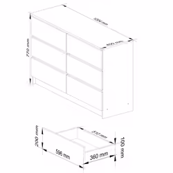 AKORD Furniture Factory OP0LK-CZERW Commode