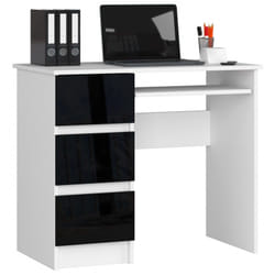 AKORD Furniture Factory IP0PBIULEPOLCZAR bureau d'ordinateur Noir, Blanc