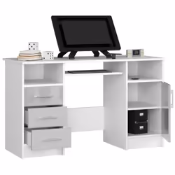AKORD Furniture Factory IP0PANABIAMETA bureau d'ordinateur Blanc