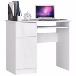 AKORD Furniture Factory IP0PBIUBIAPOLPIKSLEW, Droit, Forme rectangulaire, Brillant, Blanc, 1 tiroir(s), 500 mm