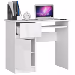 AKORD Furniture Factory IP0PBIUBIAPOLPIKSLEW bureau d'ordinateur Blanc