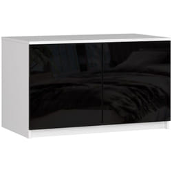 AKORD Furniture Factory SP0PSYSNADCZARPOL placard et armoire de chambre à coucher 2 étagères 2 portes(s) Blanc