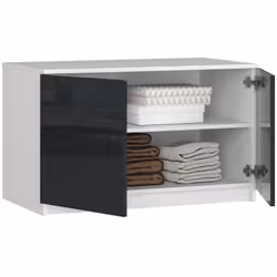 AKORD Furniture Factory SP0PSYSNADGRAFPOL placard et armoire de chambre à coucher 2 étagères 2 portes(s) Blanc