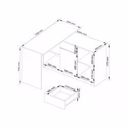 AKORD Furniture Factory OP0LZESCAPUPOL Commode