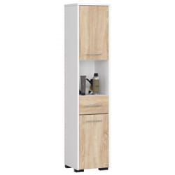 AKORD Furniture Factory OP0LLAZ2DBIASON armoire de rangement de salle de bain Blanc
