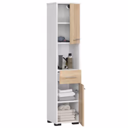 AKORD Furniture Factory OP0LLAZ2DBIASON armoire de rangement de salle de bain Blanc