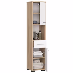 AKORD Furniture Factory OP0LLAZ2DDABBIA armoire de rangement de salle de bain Chêne