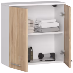 AKORD Furniture Factory OP0LLAZW60BIASON armoire de rangement de salle de bain Blanc