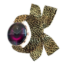 Montre connectée sportive Forever SB-370 Lucca Or Rose 143 Bluetooth v5.3 IP68 AMOLED 200mAh MultiSport Touch Panther Strip
