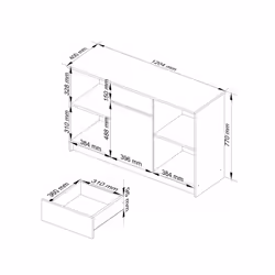 AKORD Furniture Factory OP0LKOMB17CAPPUPOL Commode