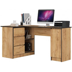 AKORD Furniture Factory IP0PBIUCRA005 bureau d'ordinateur Couleur chêne