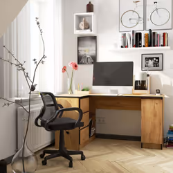AKORD Furniture Factory IP0PBIUCRA005 bureau d'ordinateur Couleur chêne - Vue supplémentaire 4