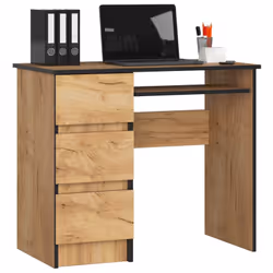 AKORD Furniture Factory IP0PBIUCRA009, Droit, Forme rectangulaire, Mat, Couleur chêne, 3 tiroir(s), 500 mm
