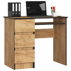 AKORD Furniture Factory IP0PBIUCRA009 bureau d'ordinateur Couleur chêne