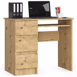 AKORD Furniture Factory IP0PBIUART009, Droit, Forme rectangulaire, Mat, Couleur chêne, 3 tiroir(s), 500 mm