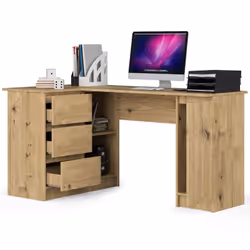 AKORD Furniture Factory IP0PBIUART005 bureau d'ordinateur Couleur chêne
