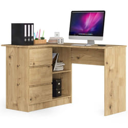 AKORD Furniture Factory IP0P3SDABART0028 bureau d'ordinateur Couleur chêne
