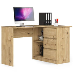 AKORD Furniture Factory IP0P3SDABART001 bureau d'ordinateur Couleur chêne