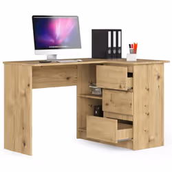 AKORD Furniture Factory IP0P3SDABART001 bureau d'ordinateur Couleur chêne