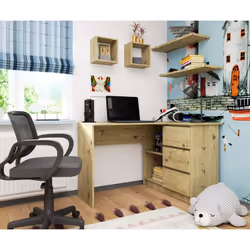 AKORD Furniture Factory IP0P3SDABART001 bureau d'ordinateur Couleur chêne - Vue supplémentaire 4