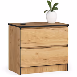 AKORD Furniture Factory OP0LK-K602SCRA, Chêne, 2 tiroir(s), Mat, 16 mm, 51 cm, 400 mm