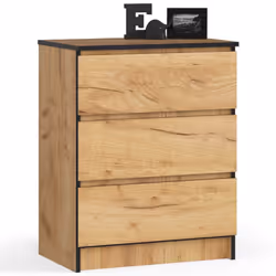 AKORD Furniture Factory OP0LK-6CRA002, Chêne, 3 tiroir(s), Mat, 16 mm, 51 cm, 400 mm