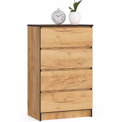 AKORD Furniture Factory OP0LK-6CRA003, Chêne, 4 tiroir(s), Mat, 16 mm, 51 cm, 400 mm