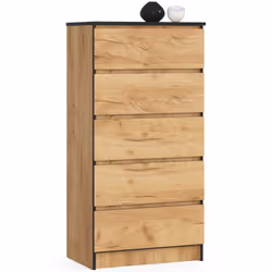 AKORD Furniture Factory OP0LK-6CRA004, Chêne, 5 tiroir(s), Mat, 16 mm, 51 cm, 400 mm