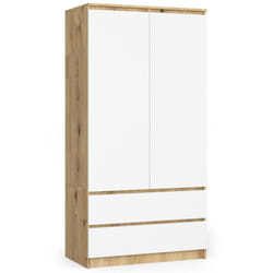 AKORD Furniture Factory SP0PSYSARTBIA010 placard et armoire de chambre à coucher 4 étagères 2 portes(s) Chêne