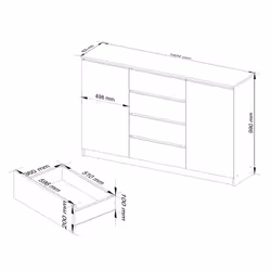 AKORD Furniture Factory OP0LK-1CRA007 Commode