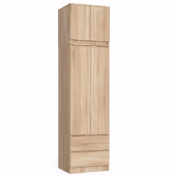 AKORD Furniture Factory SZCLPS60NADSON, Chêne, Armoire, 3 étagères, 2 portes(s), Mat, Porte à charnière