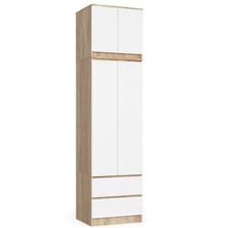 AKORD Furniture Factory SZCLPS60NADSONBIA placard et armoire de chambre à coucher 3 étagères 2 portes(s) Chêne