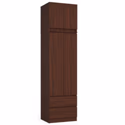 AKORD Furniture Factory SZCLPS60NADWEN, Wenge, Armoire, 3 étagères, 2 portes(s), Mat, Porte à charnière